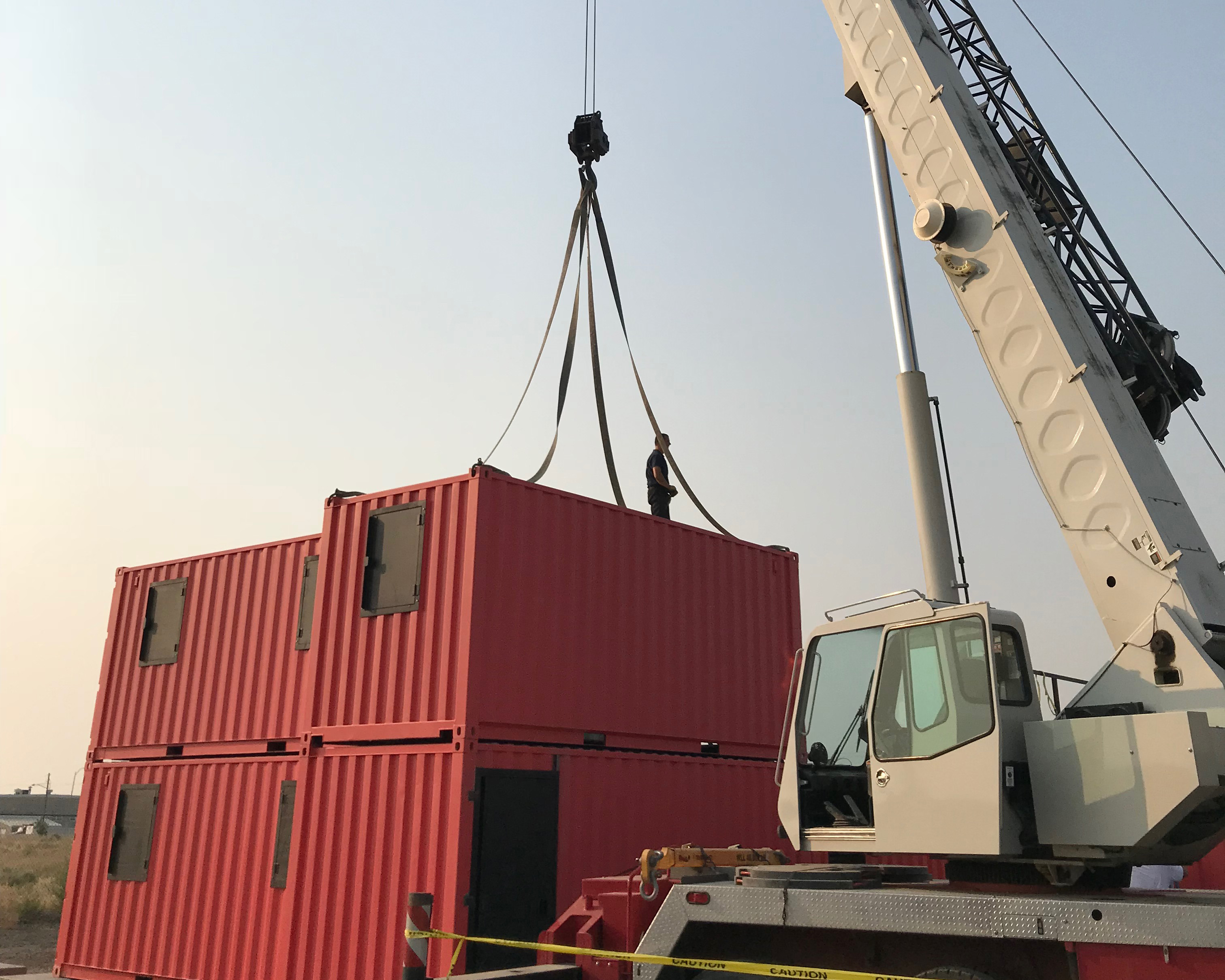 Fire Training Structure Pasco, WA Hooks Crane